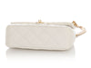 Chanel Medium White Caviar Crush Flap