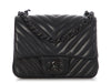 Chanel Mini So Black Chevron-Quilted Lambskin Rectangular Classic