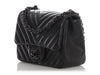 Chanel Mini So Black Chevron-Quilted Lambskin Rectangular Classic
