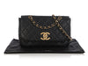 Chanel Vintage Black Quilted Caviar Flap