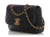 Chanel Vintage Black Quilted Caviar Flap