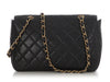 Chanel Vintage Black Quilted Caviar Flap