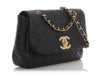 Chanel Vintage Black Quilted Caviar Flap