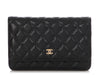 Chanel Black Quilted Caviar Wallet on Chain WOC