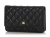 Chanel Black Quilted Caviar Wallet on Chain WOC