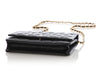 Chanel Black Quilted Caviar Wallet on Chain WOC