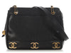 Chanel Vintage Black Caviar Triple CC Tote