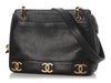 Chanel Vintage Black Caviar Triple CC Tote