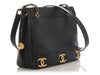 Chanel Vintage Black Caviar Triple CC Tote