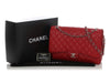 Chanel Maxi Red Quilted Caviar Classic Single Flap