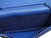 Chanel Blue Quilted Patent Wallet on Chain WOC