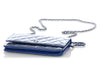 Chanel Blue Quilted Patent Wallet on Chain WOC