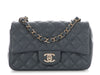 Chanel Mini Dark Gray Quilted Caviar Classic