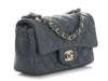 Chanel Mini Dark Gray Quilted Caviar Classic