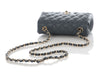 Chanel Mini Dark Gray Quilted Caviar Classic