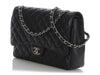 Chanel Maxi Black Quilted Caviar Classic Double Flap