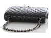 Chanel Maxi Black Quilted Caviar Classic Double Flap
