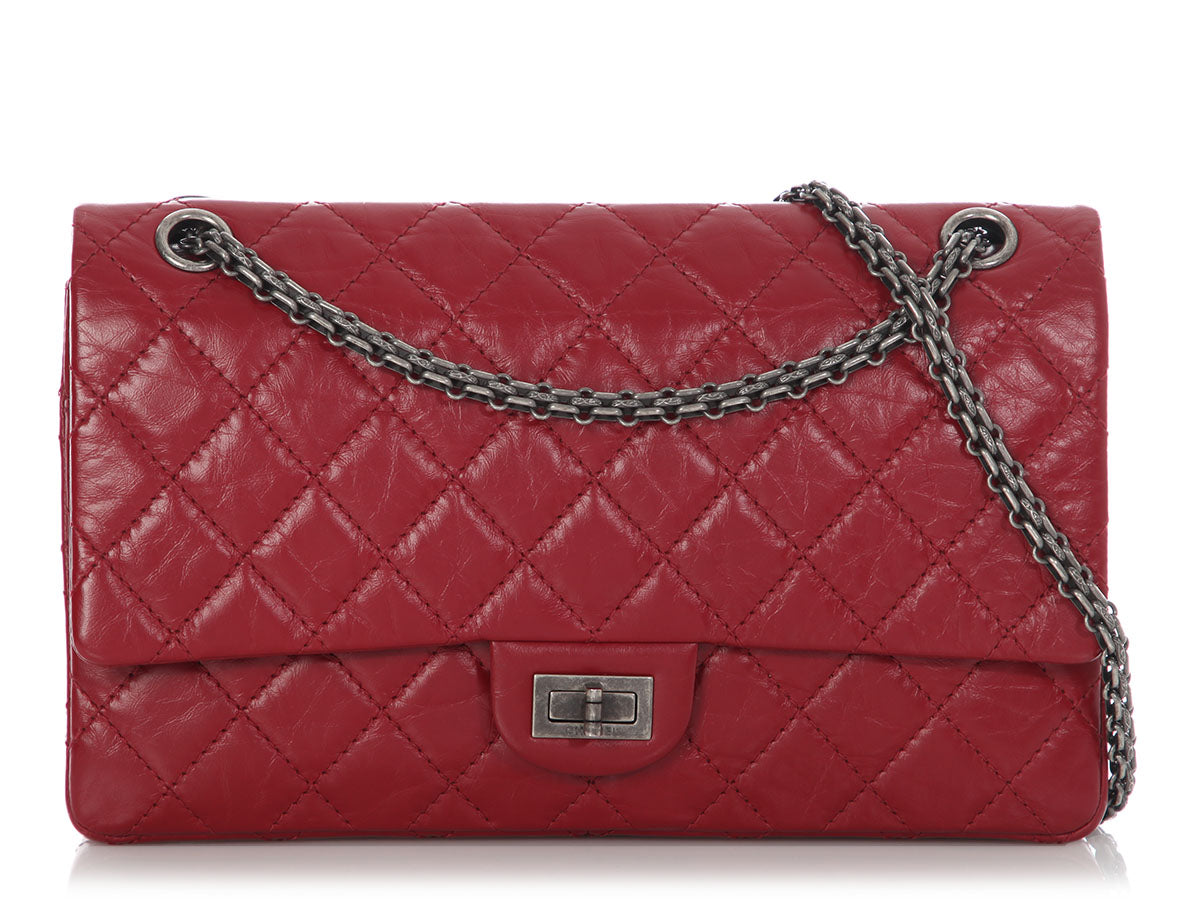 Chanel Red Aged Calfskin 2.55 Reissue 226