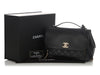Chanel Large Black Part-Quilted Caviar Business Affinity Flap