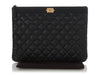 Chanel Medium Black Caviar Boy O Case