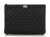 Chanel Medium Black Caviar Boy O Case