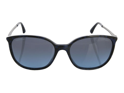 Chanel Blue Marbled Rhinestone Sunglasses