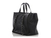 Chanel Large Black Part-Quilted Soft Calfskin Shopping Tote