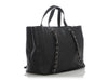 Chanel Large Black Part-Quilted Soft Calfskin Shopping Tote