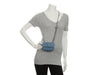 Chanel Mini Camellia Denim Sweetheart Clutch with Chain