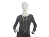 Chanel Extra Long Pearl Logo Necklace
