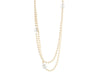 Chanel Extra Long Pearl Logo Necklace
