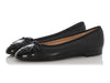 Chanel Black Cap Toe Ballerina Flats