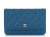 Chanel Blue Quilted Caviar Wallet on Chain WOC