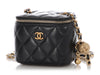 Chanel Mini Black Lambskin Pearl Crush Vanity Crossbody