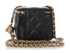 Chanel Mini Black Lambskin Pearl Crush Vanity Crossbody