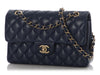 Chanel Small Navy Quilted Caviar Double Flap Classic