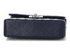 Chanel Small Navy Quilted Caviar Double Flap Classic