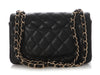 Chanel Mini Black Quilted Caviar Rectangular Classic