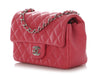 Chanel Mini Pink Quilted Lambskin Rectangular Classic