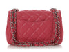 Chanel Mini Pink Quilted Lambskin Rectangular Classic