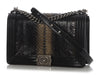 Chanel Large Black Ombre Python Boy Bag