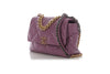 Chanel Large Purple Quilted Calfskin 19 Flap