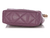Chanel Large Purple Quilted Calfskin 19 Flap