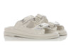 Chanel White Lambskin Dad Sandals