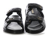 Chanel Black Lambskin Dad Sandals