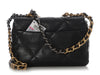 Chanel Small Black Quilted Calfskin 19 Flap