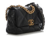 Chanel Small Black Quilted Calfskin 19 Flap