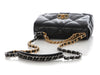 Chanel Small Black Quilted Calfskin 19 Flap