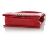 Chanel Old Medium Red Quilted Caviar Boy Bag