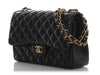 Chanel Jumbo Black Quilted Lambskin Classic Double Flap